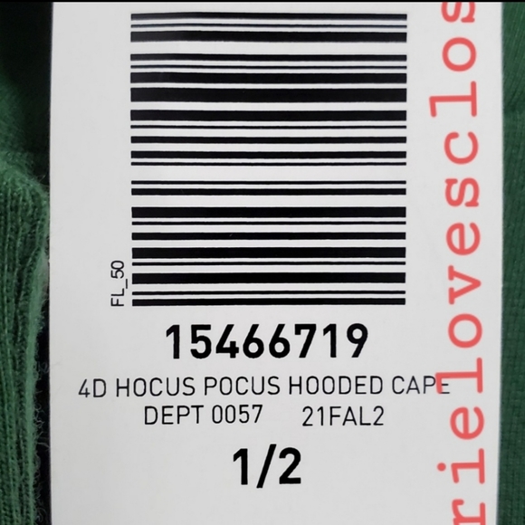 TORRID Disney Hocus Pocus Green Hooded Cape Coat! NWT! - Picture 6 of 7